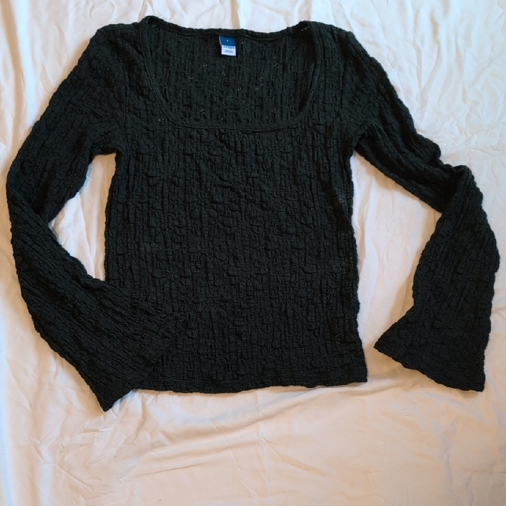 Old Navy Green Textured Top